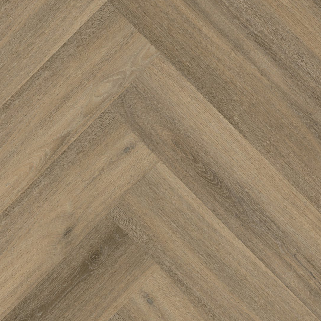 PVC vloer - P605 Click - light brown - 7x600x150 - visgraat