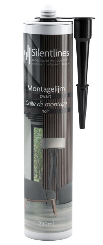 Montagekit silentlines wandpanelen - RAL 9005 - 290ml