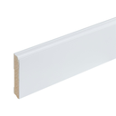 Gelakte plint Praag wit 90x15x2400mm RAL 9010
