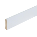 Gegronde plint Amsterdam wit 70x12x2400mm