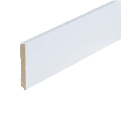 Gelakte plint Amsterdam wit 90x12x2400mm RAL 9016 