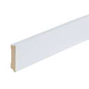 Gegronde plint Amsterdam wit 70x15x2400mm    